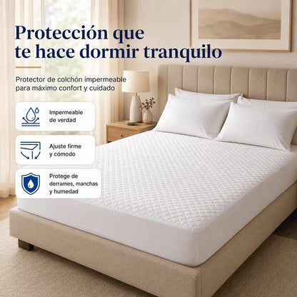 Protector de Colchón Impermeable Premium☁️