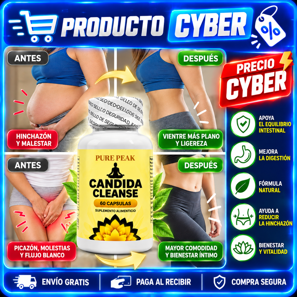 CANDIDA CLEANSE| ADIÓS A LA HINCHAZÓN Y EL MALESTAR🌿