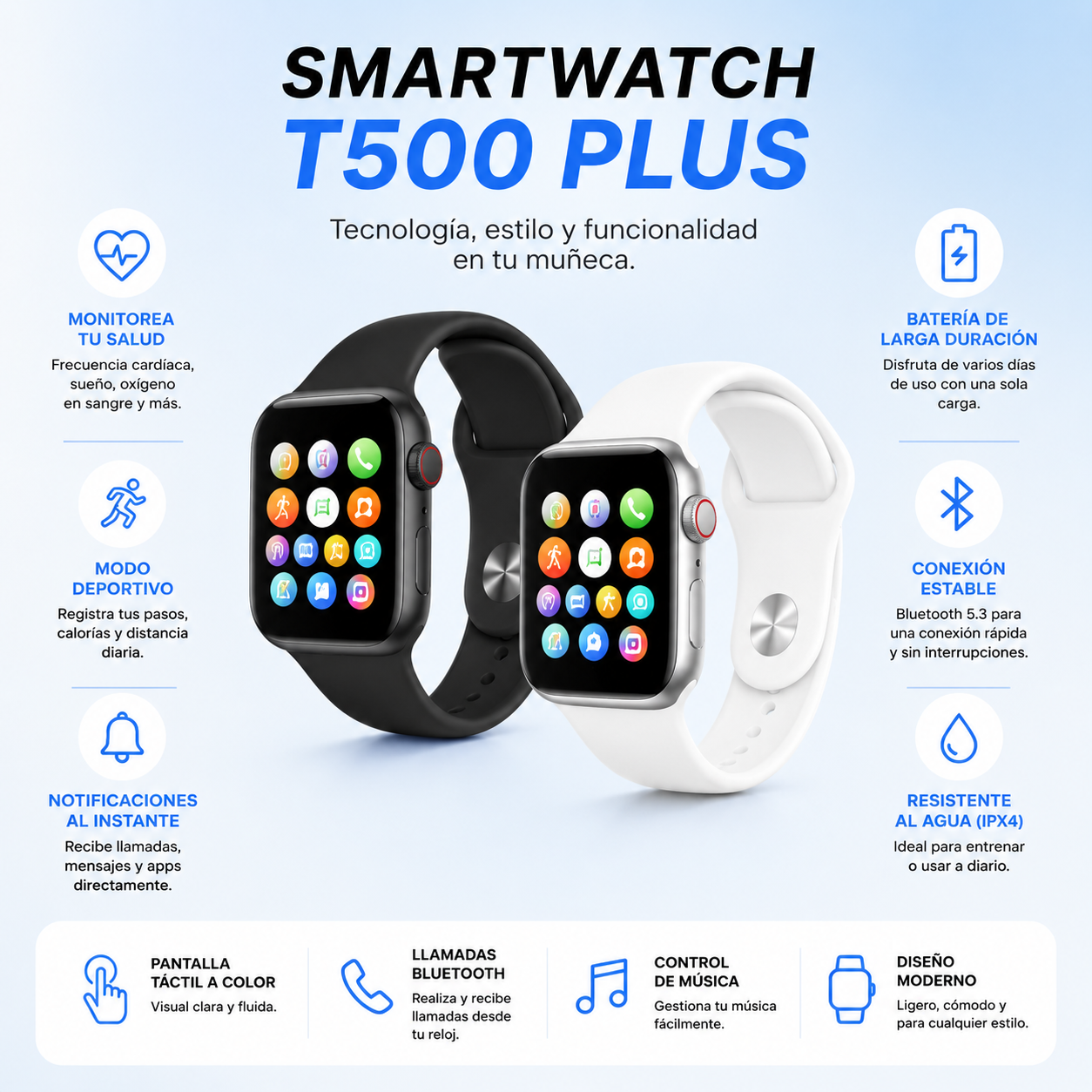 NeoWatch T500 plus✨ Reloj Inteligente⌚
