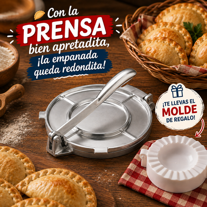Prensa Para masa 21 cm🥟| + 1 Molde sellador Gratis🎁
