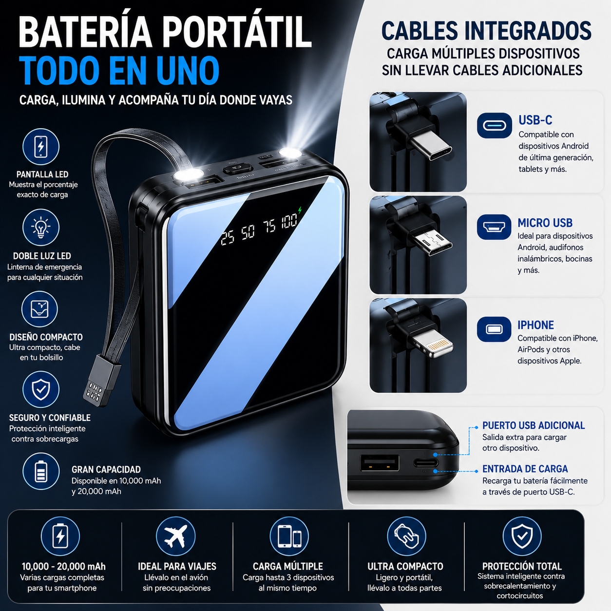 Cargador Portátil - Batería Externa