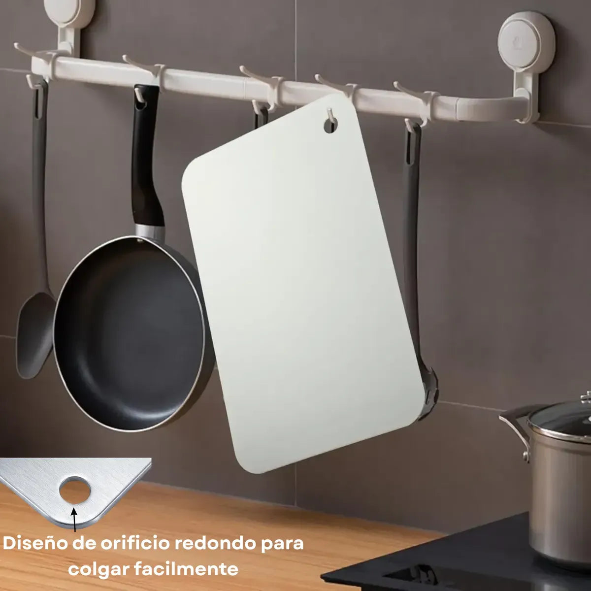 TABLACERO™ Tabla de cortar de Acero Inoxidable Premium 30x20 cm